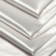 Ice Fabrics 4 Way Stretch Silky Spandex Satin Fabric by the Yard – 60″ Wide Shin