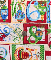 Paintbrush Studio Design Michelle Palmer 12 Days of Christmas Quilt Fabric 2.75y