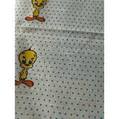 Vintage 1982 Tweety Bird Fabric Panel Princess Fabrics for Warner Bros