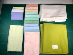 Quilters Fabric Project Bundle 13.25 yds Pastels Green Blue, Quilting Treasures