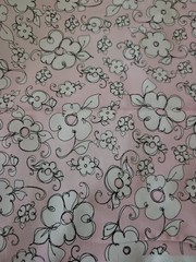 Loralie Harris Design HTF 2 Pieces Lady Flowers & Bubble Dots Half Yard X 44″