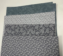 Lot 4 1/2 yards CURATED coordinating quilting Fabric MDG Gray Colorway QUILTING