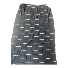 African Mudcloth Fabric Bambara Hand Woven Mali Mudcloth 60”x40” Black And White
