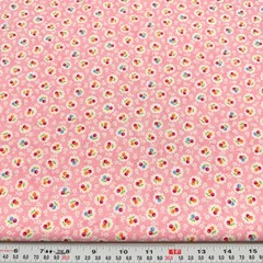 Bandana by Me and My Sister Designs Moda Cherries Pink Cotton by the HALF YARD
