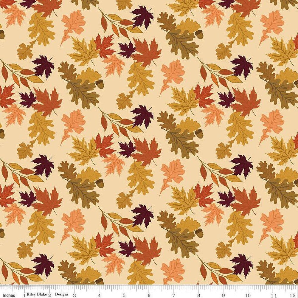 Autumn Leaves Fabric by the Yard or Fat Quarter | Riley Blake The Awe of Autumn