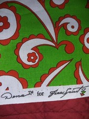 Christmas Snow Flower Dana For Free Spirit Westminster Fibers Fabric 1.25 Yards