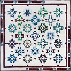 Island Batik – Squiggles Dots & Lines – Get To The Point – Multi Red Blue Green
