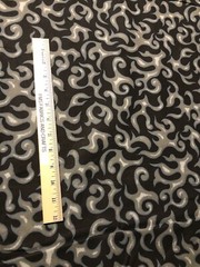 MDG On Fire 100% cotton fabric by the yard like Motorcycle flames – Black & Gray