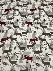 Shannon Fabric Forest Park Cuddle Minky Fabric Scarlet 1.5 Yds