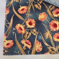 Vintage Sample Swatch Pack David Textiles Fabric Floral Morning Glory 12″x12-18″