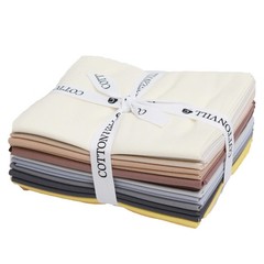 COTTONVILL 20COUNT Cotton Solid Quilting Fabric Quarter 12pcs 99-Desert