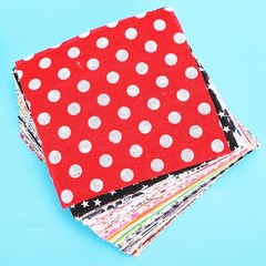 100-Pack Square Patch Work Cotton Assorted Patterns For DIY Sewing