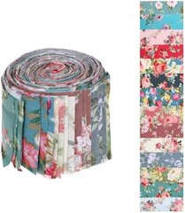 42Pcs Jelly Roll Fabric Strips Soft Cotton Quilting Fabric 2.5 x 20 Inch Pre-Cut