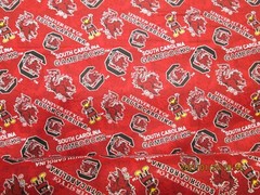 UNIVERSITY of SOUTH CAROLINA 1 YARD PIECE NEW SPORT DESIGN 100% COTTON