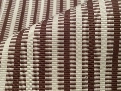 1YD SOANE BRITAIN Jajim Stripe Chestnut Artisanal Warp Weave Fabric $770 Retail