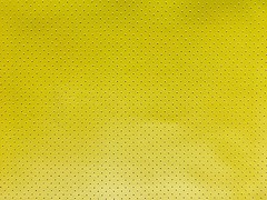 Vinyl Faux Leather Perforated Yellow commercial upholstery fabric 54″