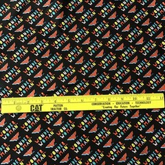 Wonder Woman Character Logo 100% COTTON FABRIC Black 44″ wide 1.8 yards piece