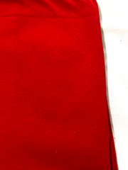 Solid red tube knit cotton polyester blend fabric 34″ x 60(T-shirt weight)