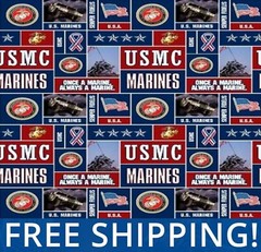 United States Marine Corps Fleece Fabric – $$ Buy More – Save More $$ – #1099