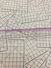 Graph Paper Quilting Cotton Fabric Karen Combs for Blank Textiles 1 yard