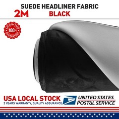 80″ x 60″ Black Suede Headliner Fabric Foam Backed DIY Home Auto Roof Repair US