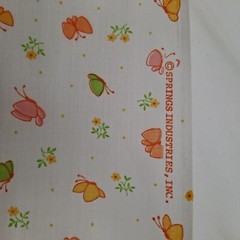 VTG Springs Industries Lightweight Cotton Blend Butterfly Fabric 45×108 Inches