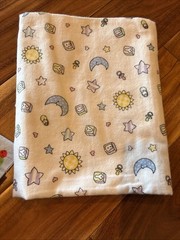 Lot Of 2 Baby Kid Themed Flannel Fabric