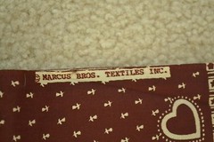 By 1/2 Yd, Vintage, Brown & Cream Country-Theme Quilt Blocks, Marcus Bros, C2369