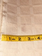 EUC 2pcs (4.8yd total X 54″) heavy cotton pink/peachy w/ “raised square” weave