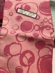 Lot of 7 Fabric Scraps Pinks Hearts Rabbit Swirls Lot #39