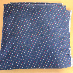 VIP Cranston Print Works fabric navy blue w small design 108″ x 41″
