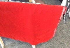 3′ Triple Plush Velvet Fabric – RED 45″ wide Acetate/Nylon CRAFTS COSTUMES DECOR