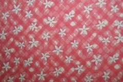 1 Yd Aunt Grace Judie Rothermel Marcus Bros Pink White Flowers Quilt Top Fabric