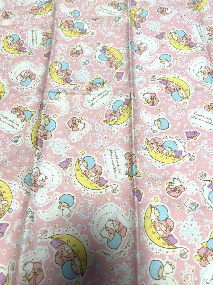 Sanrio Little Twin Stars Kiki & Lala Fabric 100x50cm/39.37×19.68″/1.09×0.54yd