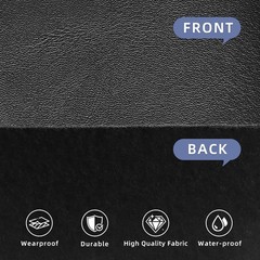 Faux Leather Upholstery Fabric,Black Vinyl Faux Leather Sheets,Replacement Re…