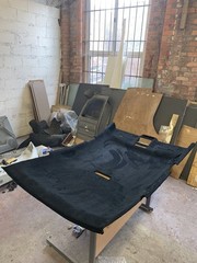 60″/72″/80″/98″ Black Suede Headliner Fabric Automotive Interior Roof Upholstery
