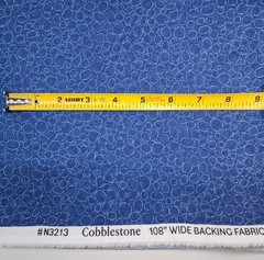 108 W x 6Yds (1 Piece) Connecting Threads Blue Cobblestone Backing Fabric N3213