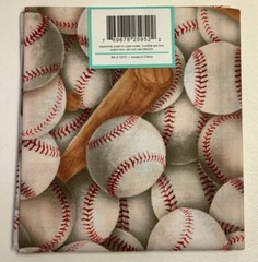 Lot Of 4 Fat Quarters Baseballs Bats Sports – 18″ x 21″ Precut Cotton Fabric