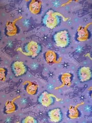 FROZEN FABRIC SISTERS ICE SKATING HEART FRAMED DISNEY FABRIC 30″ X 44″