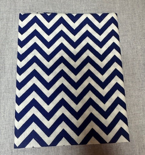 Blue Navy White Chevron Fat Quarter Cotton Fabric Quilting Sewing Crafts
