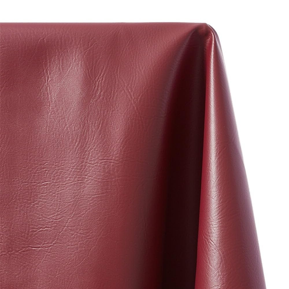 Ottertex Vinyl Fabric Faux Leather Pleather Upholstery 54″ Wide 1 YARD, Wine