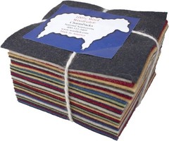 Quilt-Ready 36-Piece 5″ 100% Wool Felt Squares – Americana Crafting Essentials