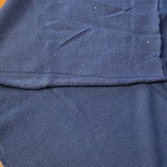 Vintage 60″x36″ Navy Blue Solid-Color Knit Fabric Piece, Dark Blue Solid Knit