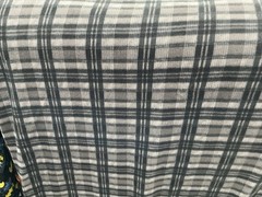 Fleece Rainbow Buffalo Plaid Multi colored Checks Fleece Fabric 60″ w, sold BTY