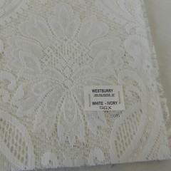 White Lace Fabric Samples 9 Pieces Unique Quality Fabrics Inc Polyester 24.75×14