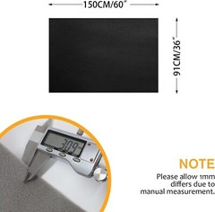 Black Suede Headliner Fabric Upholstery Material Backing Foam Roof Liner Retread