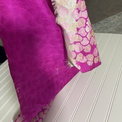 SILK Fuchsia Multicolor FABRIC 16 Yards x 15 Inches Wide or 576 Inches x 15 Wide