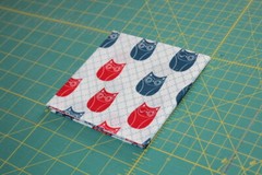 {Red White & Blue} Owls OWL Print Fabric FAT QUARTER [100% COTTON] FQ Quilting