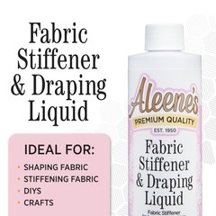 Aleene’s Fabric Stiffener and Draping Liquid, Quick Drying, 8 Oz, 8 Ounce