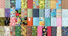 50 CHILDREN’S Baby Girl Boy Fat Eighths Running 8ths Cotton Quilt Fabric Scrap